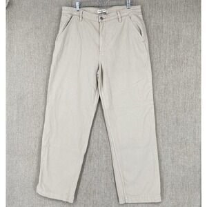 Abercrombie & Fitch Jeans 33 16 Long Loose High Rise Denim Khaki Casual